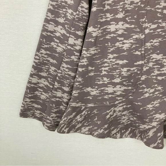 LOGO by Lori Goldstein Brown Gray Soft Stretch Knit Blazer Size Large - Picture 3 of 10